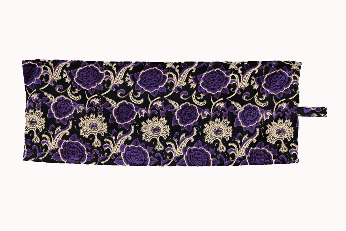 ルームカーテン ハイルーフ用 モンブランローズ パープル プリーツなし 裏地あり 横1200mm×縦1300mm 2枚セット 雅 CH-MRPUU13 モンブランローズパープルの通販