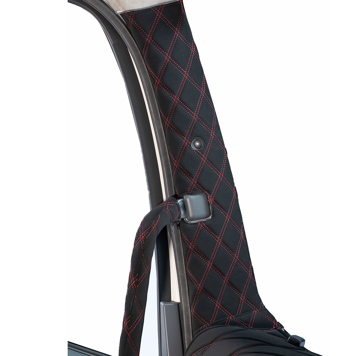 ピラーカバー ベルティ ブラック 車種専用 17スーパーグレート/助手席側センサー(三角ランプ)あり 雅 PL-VLF012ABK PL-VEF012BBK ピラーカバー ヴェール 17スーパーグレート(H29&frasl;05