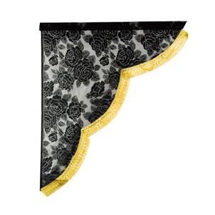 レースサイドカーテン　ゴールド