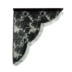 レースサイドカーテン　グレー