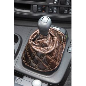 蒼星-アース　シフトブーツカバー　ブラウン装着イメージ