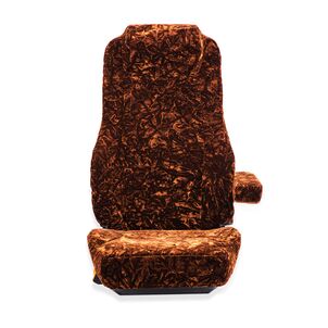 チンチラ　シートカバー　ブラウン　正面