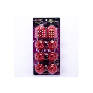 ナットキャップ 41mm用 8個入り　レッドメッキ・ブラックメッキパッケージイメージ