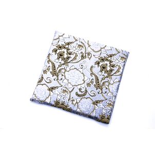 モンブランローズ　座布団　シルバー