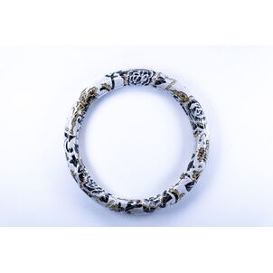 モンブランローズ　シングルキルトハンドルカバー　ホワイト