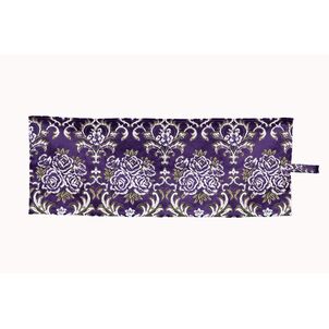 華恋　ベッドリア・サイドカーテン　プリーツなしパープル