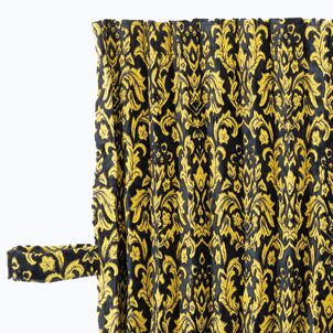 ベルサイユ　トラック仮眠カーテン　プリーツブラック