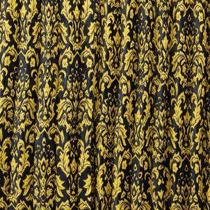 ベルサイユ　トラックベッドリア・サイドカーテン　プリーツ ブラック