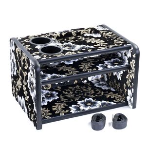 桜 トラック3段コンソールボックス ブラック