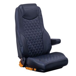 月光ZERO ダブル　 シートカバー（シングルカラー）マットブラックxブルー