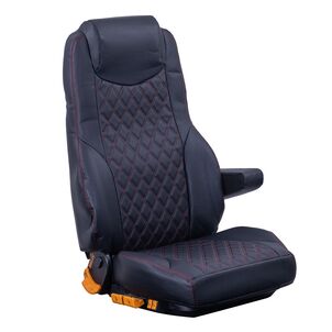 月光ZERO ダブル　 シートカバー（シングルカラー）マットブラックxレッド