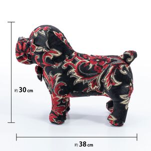 華恋　ブルドッグのぬいぐるみ　パープル