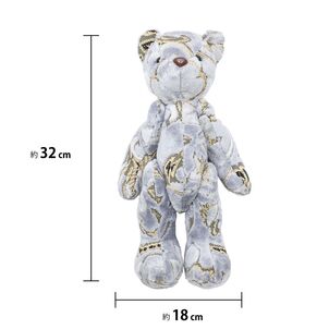 モンブランローズ 　クマのぬいぐるみ　シルバー