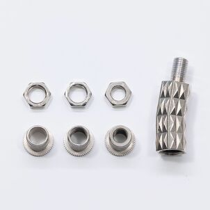 ダイヤカットエクステンション ネジ山10xピッチ1.25 ちょい曲げタイプ高さ45mm