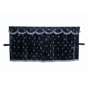 コスモス 三点式センターカーテン ブラック