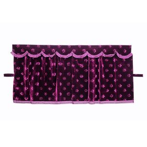 コスモス 三点式センターカーテン ワインパープル