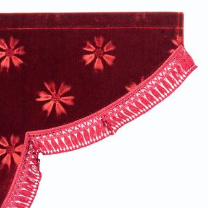 コスモス サイドカーテン ダークレッド