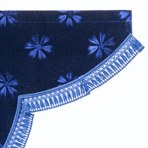 コスモス サイドカーテン ネイビー