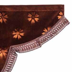 コスモス サイドカーテン ブラウン