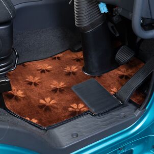 フロアマット コスモス ブラウン
