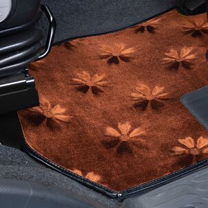 フロアマット コスモス ブラウン