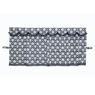 新格子 三点式センターカーテンブラック