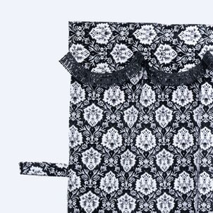 新格子 三点式センターカーテンブラック