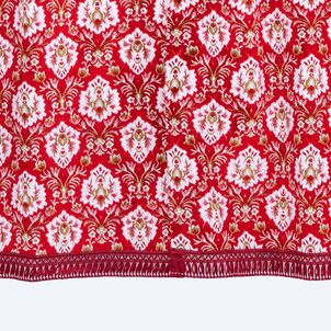 新格子 三点式センターカーテンレッド