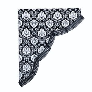 新格子 サイドカーテンブラック