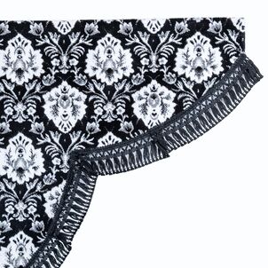 新格子 サイドカーテンブラック