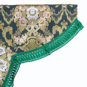 花籠 サイドカーテン　グリーン