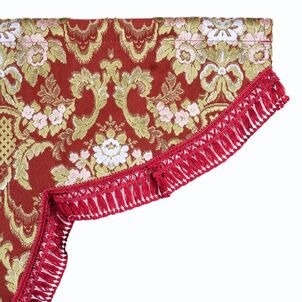 花籠 サイドカーテン　レッド