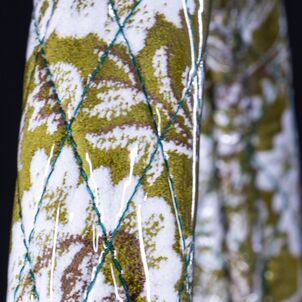 新格子 シングルキルトハンドルカバーグリーン