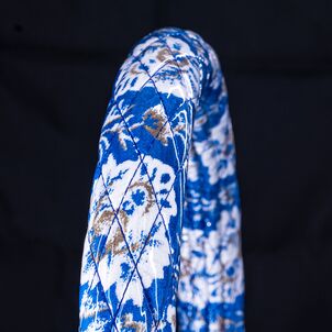 新格子 シングルキルトハンドルカバーブルー