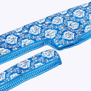 新格子 ダッシュマットブルー