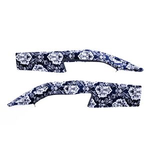 新格子 ドアハンドルカバー　ネイビー