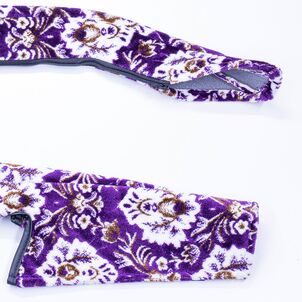 新格子 ドアハンドルカバー　パープル