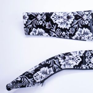 新格子 ドアハンドルカバー　ブラック