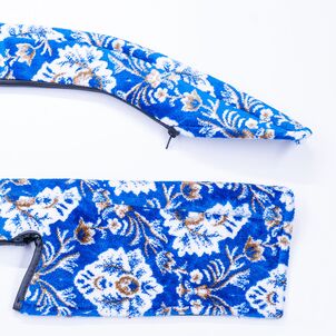 新格子 ドアハンドルカバー　ブルー