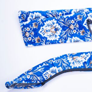 新格子 ドアハンドルカバー　ブルー