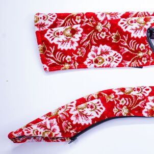 新格子 ドアハンドルカバー　レッド