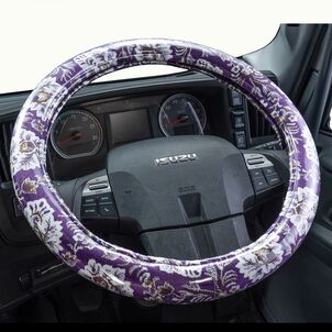 新格子 極太ハンドルカバービニール付き パープル