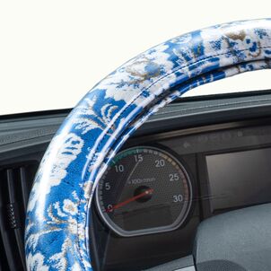 新格子 極太ハンドルカバービニール付き ブルー