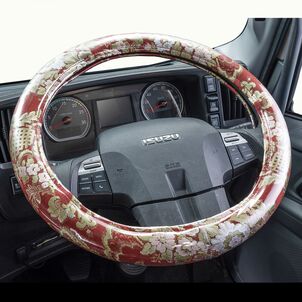 花籠極太ハンドルカバービニール付きレッド