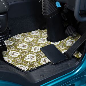 フロアマット 新格子 グリーン