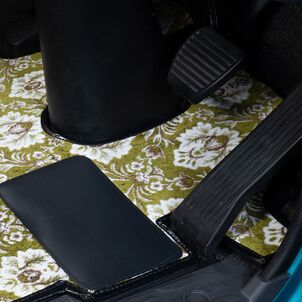 フロアマット 新格子 グリーン