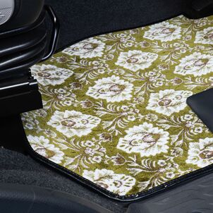 フロアマット 新格子 グリーン