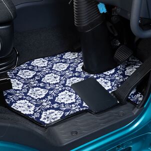 フロアマット 新格子 ネイビー