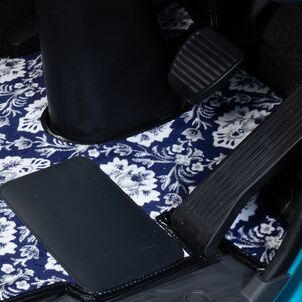 フロアマット 新格子 ネイビー