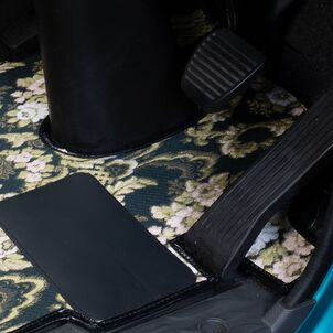 フロアマット 花籠　グリーン